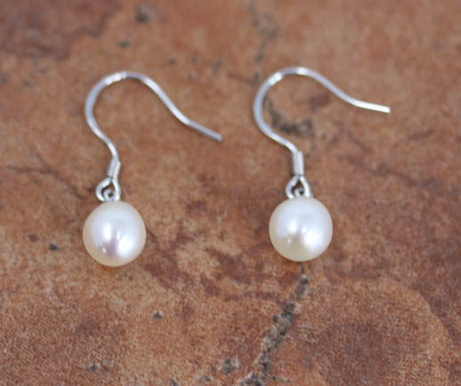 Sterling Silver Freshwater Pearl Earrings