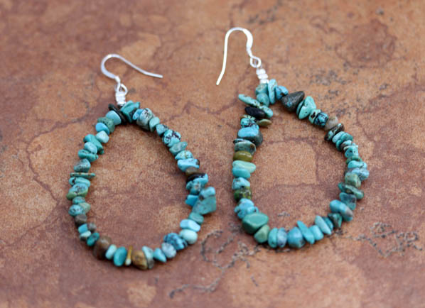 Navajo Turquoise Nugget Earrings