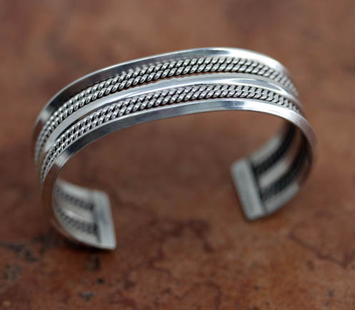 Navajo Sterling Silver Cuff Bracelet