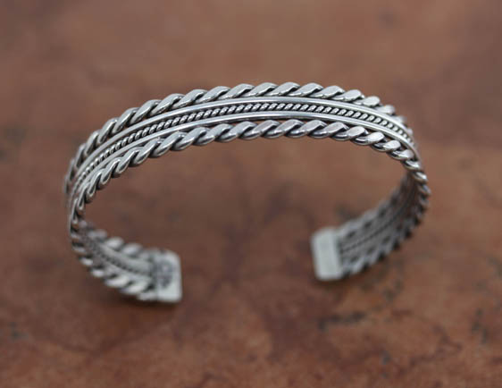 Navajo Sterling Silver Cuff Bracelet