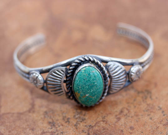 Navajo Silver Turquoise Bracelet