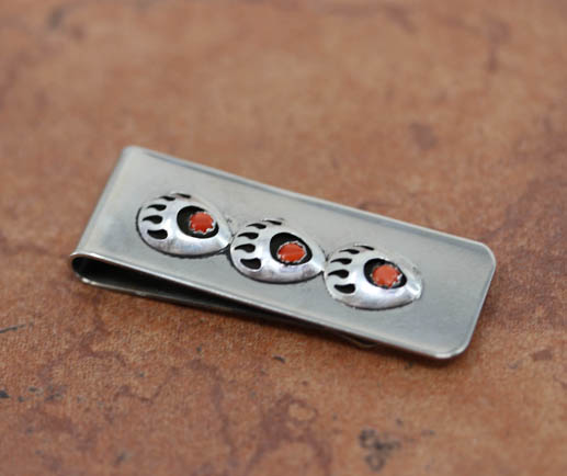 Navajo Coral Money Clip