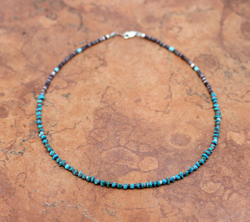 Navajo Turquoise Heishi Nugget Necklace