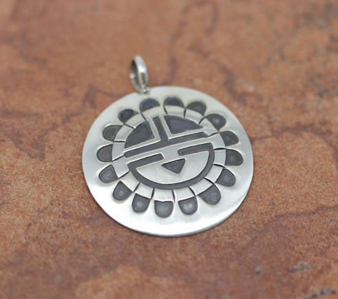 Navajo Sunface Pendant by Stanley Gene