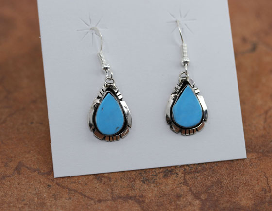 Navajo Sterling Silver Turquoise Earrings