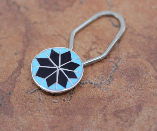 Zuni Multi_Stone Key Chain