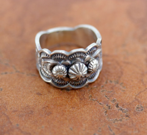 Navajo Sterling Silver Ring Size 8 1/2