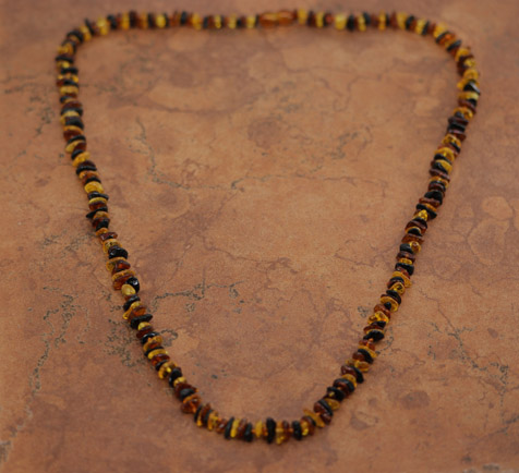 Beaded Baltic Amber Necklace